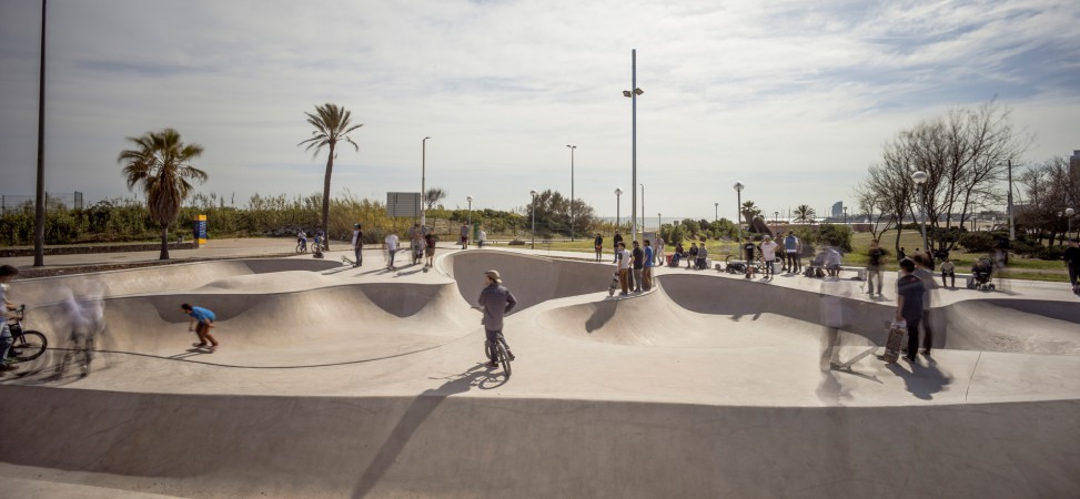 Skatepark Mar Bella. Barcelona